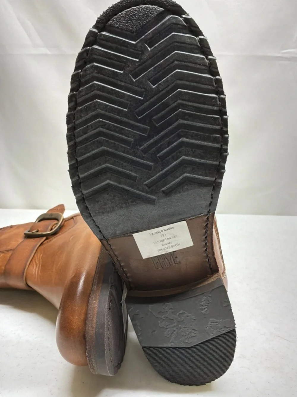 Frye Varonica Bronze Vintage Leather Boots Women's Size 6B NWOB